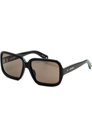 Jacquemus Accessoires, Dames, Zwart, 60 MM, Zonnebrillen