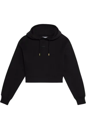 Jacquemus Sweatshirts & Hoodies, Dames, Zwart, L, Katoen, Hoodie Gros Grain