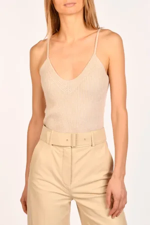 Joseph Tops, Dames, , M, Katoen, Ribgebreide Top met Pijl-Schouder