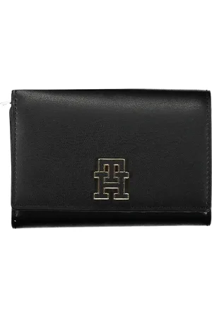 Tommy Hilfiger Accessoires, Dames, Zwart, ONE Size, Zwarte Polyethyleen Portemonnee