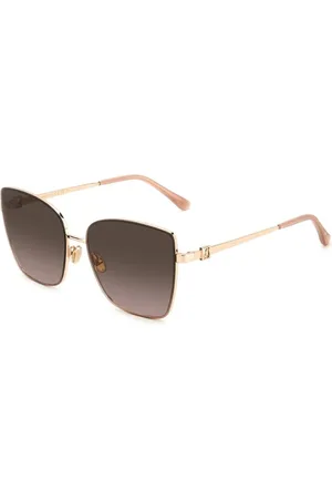 Jimmy Choo Accessoires, Dames, Roze, ONE Size, Metalen Zonnebril