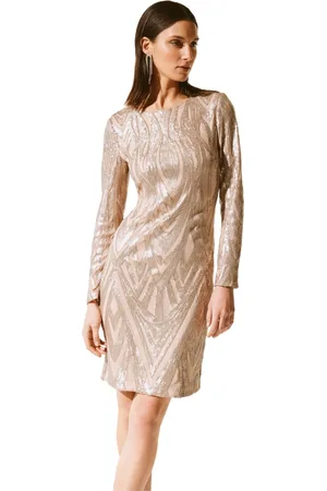 Joseph Ribkoff Kleedjes, Dames, Geel, L, Polyester, Korte Zomerjurk