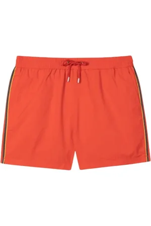 Paul Smith Badkleding, Heren, Rood, L, Zwemshorts met `Artist Stripe` Bies