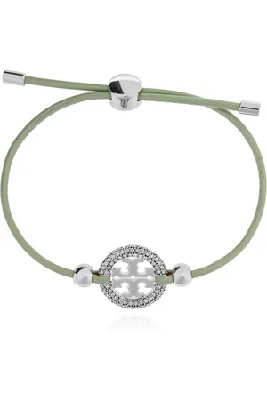 Tory Burch Accessoires, Dames, Groen, ONE Size, Leer, Miller Slider Armband