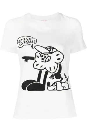 Kenzo Tops, Dames, , M, Stijlvol T-shirt met print