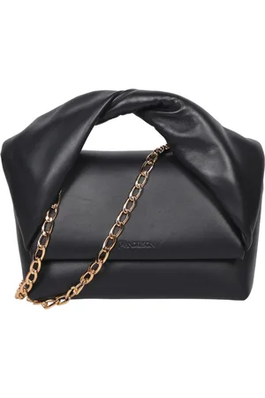 J.W.Anderson Tassen, Dames, Zwart, ONE Size, Leer, Twister Midi Tas