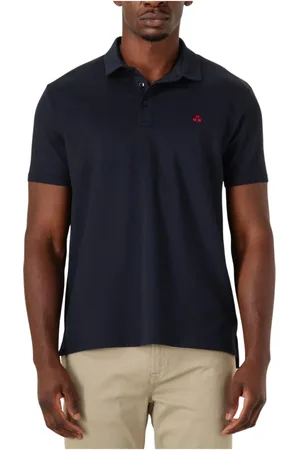 Peuterey Tops, Heren, Blauw, M, Katoen, Mezzola 02 Polo Shirt