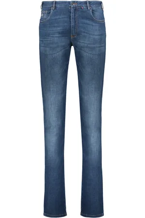 Paul & Shark Jeans, Heren, Blauw, L, Denim, Klassieke denim jeans met contrasterende stiksels