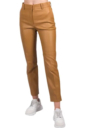 Joseph Broeken, Dames, Bruin, L, Leer, Coleman-Leren Stretch Broek
