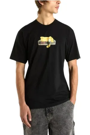 Vans Tops, Heren, Zwart, L, Katoen, Times Up Grafisch T-shirt
