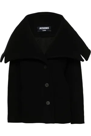 Jacquemus Jassen, Dames, Zwart, S, Wol, Le Caban Caruso Jas