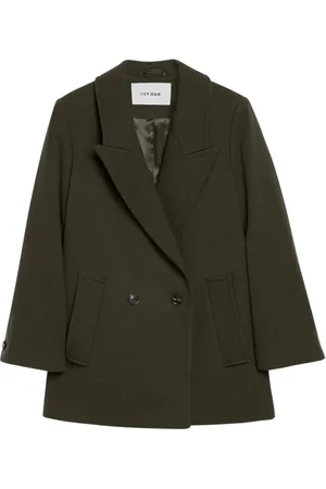 Ivy & Oak Jassen, Dames, Groen, M, Wol, Jenna Oversized Boxy Blazer