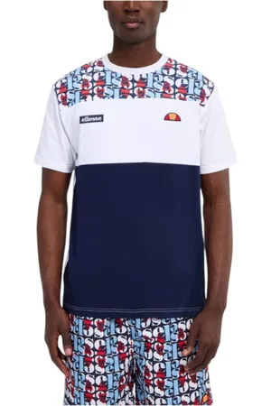 Ellesse Tops, Heren, Wit, L, Katoen, Urban Blok T-shirt