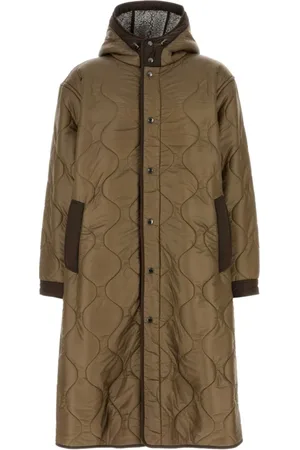 Woolrich Mantels, Heren, Groen, S, Polyester, Khaki Gewatteerde Jas