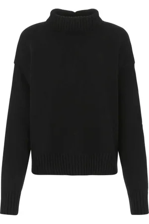 Jil Sander Sweatshirts & Hoodies, Dames, Zwart, S, Kasjmier, Zwarte Oversized Kasjmier Trui