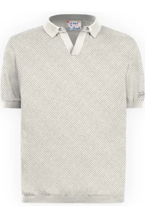 MC2 SAINT BARTH Truien, Heren, Wit, L, Mesh Sweaters Sloan Style