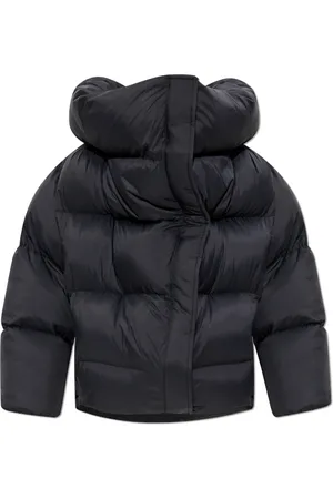 Balenciaga Jassen, Dames, Zwart, XS, Leer, Geïsoleerde jas