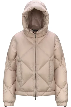 K-Way Jassen, Dames, Roze, S, Nylon, Superlicht Gewatteerd Jack met Capuchon