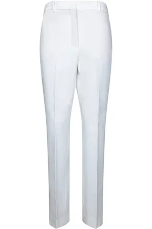 Incotex Broeken, Dames, Wit, S, Katoen, Witte Straight-Leg Broek voor Vrouwen