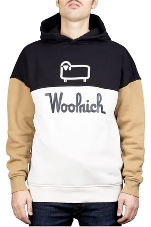 Woolrich Sweatshirts & Hoodies, Heren, Veelkleurig, S, Katoen, Hooded Sweatshirt