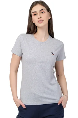 Jott Tops, Dames, Grijs, L, Katoen, Rosas T-Shirt