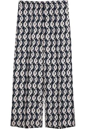 Max Mara Broeken, Dames, Blauw, M, Tijdloze Palazzo Broek