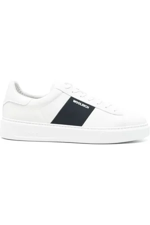Woolrich Schoenen, Heren, Wit, 43 EU, Witte Sneakers Veters Rubberen Zool