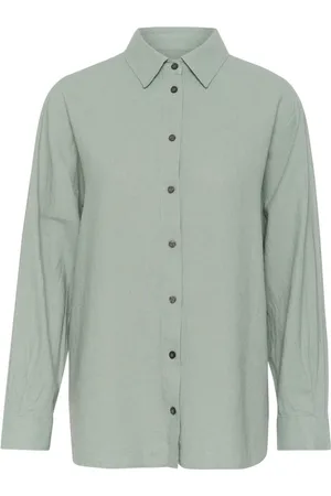 INWEAR Blouses & Shirts, Dames, Groen, XL, Oversized Shirt