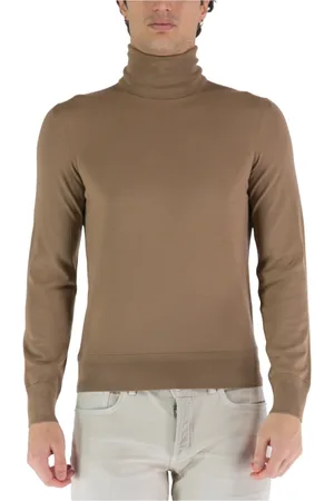 Tom Ford Truien, Heren, Bruin, L, Wol, Turtleneck Trui