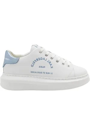 Karl Lagerfeld Schoenen, Dames, Wit, 36 EU, Leer, Kapri Kl 62539F Sneakers