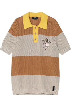 Fendi Truien, Heren, Veelkleurig, M, Polo Shirt Korte Mouw