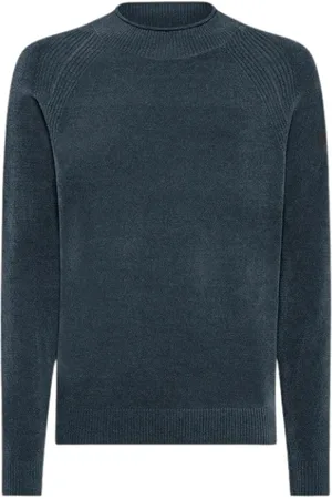 RRD Truien, Heren, Blauw, S, Zachte fluwelen coltrui