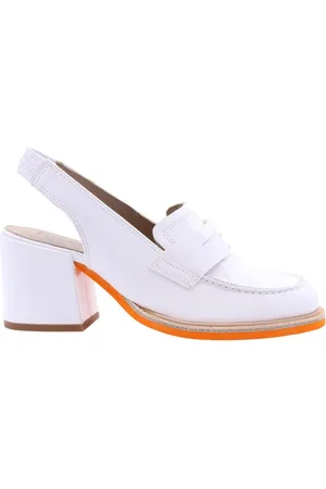 Pertini Schoenen, Dames, Wit, 37 EU, Leer, Schore Slingback Hakken