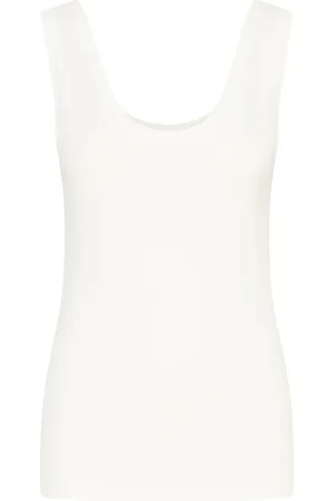Soaked in Luxury Tops, Dames, Wit, L, Slim-fit Tank Top Broken