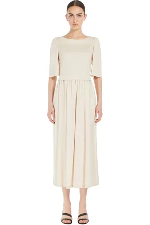 Max Mara Kleedjes, Dames, , L, Katoen, Zomerse Midi Jurk