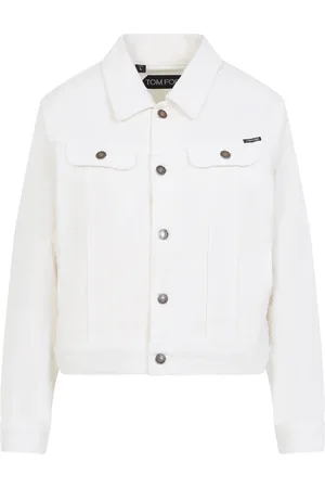 Tom Ford Jassen, Dames, Wit, L, Denim, Moleskine Denim Jas