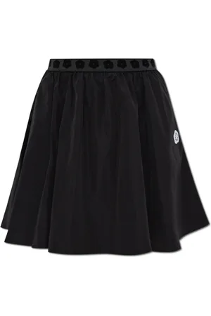 Kenzo Rokken, Dames, Zwart, S, Katoen, Rok met Logo Patch