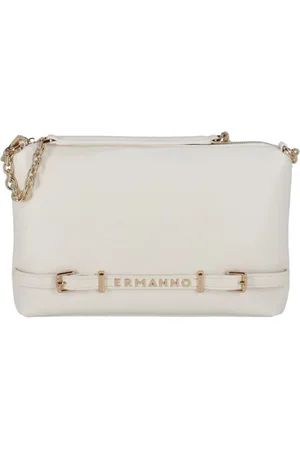 ERMANNO SCERVINO Tassen, Dames, Wit, ONE Size, Witte Hobo Tas met Kettingband