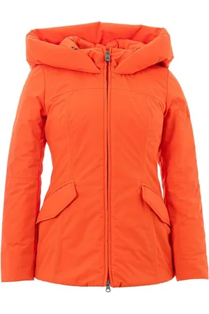 Peuterey Jassen, Dames, Oranje, S, Polyester, Stijlvolle oranje polyester jas