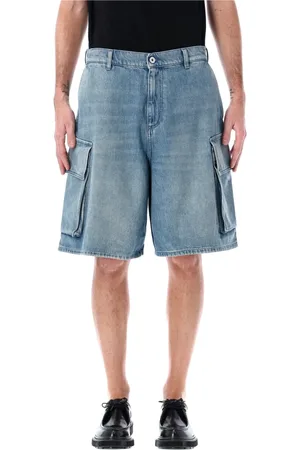 J.W.Anderson Korte broeken, Heren, Blauw, M, Denim, Cargo Denim Shorts