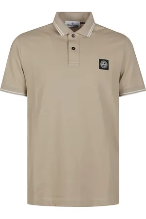 Stone Island Tops, Heren, , L, Katoen, Slim Polo Shirt
