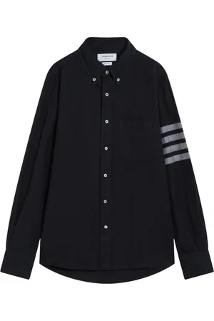 Thom Browne Overhemden, Heren, Blauw, L, Lange mouw shirt