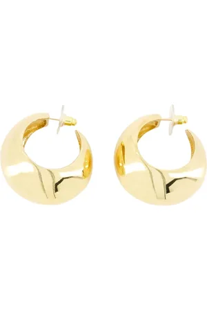Isabel Marant Accessoires, Dames, Geel, ONE Size, Gouden Messing Oorbellen