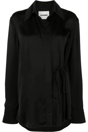 Jil Sander Blouses & Shirts, Dames, Zwart, M, Shirt met lange mouwen