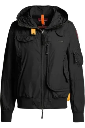 Parajumpers Jassen, Heren, Zwart, L, Polyester, Zwarte Hooded Bomberjas
