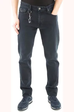 Paul & Shark Jeans, Heren, Grijs, L, Katoen, Loose-fitting Jeans