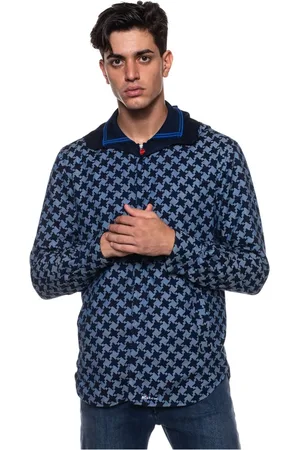 Kiton Jassen, Heren, Blauw, M, Katoen, Walter Reversible Jas