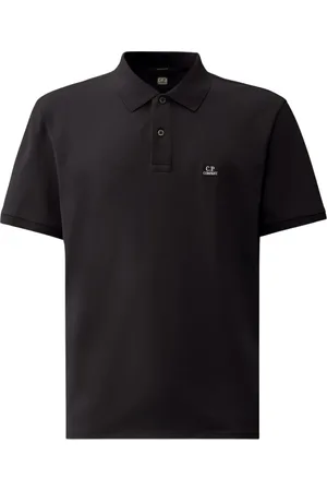 C.P. Company Tops, Heren, Blauw, M, Katoen, Blauw Piqué Polo Shirt met Logo
