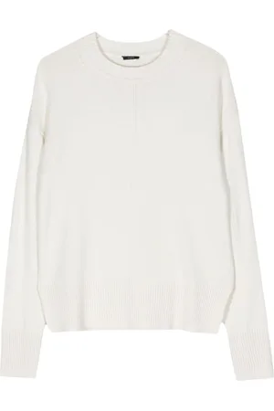 Joseph Truien, Dames, Wit, L, Katoen, Zijden Cashmere Casual Trui