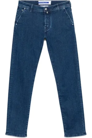 Jacob Cohen Jeans, Heren, Blauw, W35, Katoen, Jeans